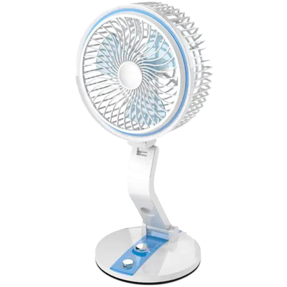 LR-2018 USB Rechargeable Folding Fan with LED Light